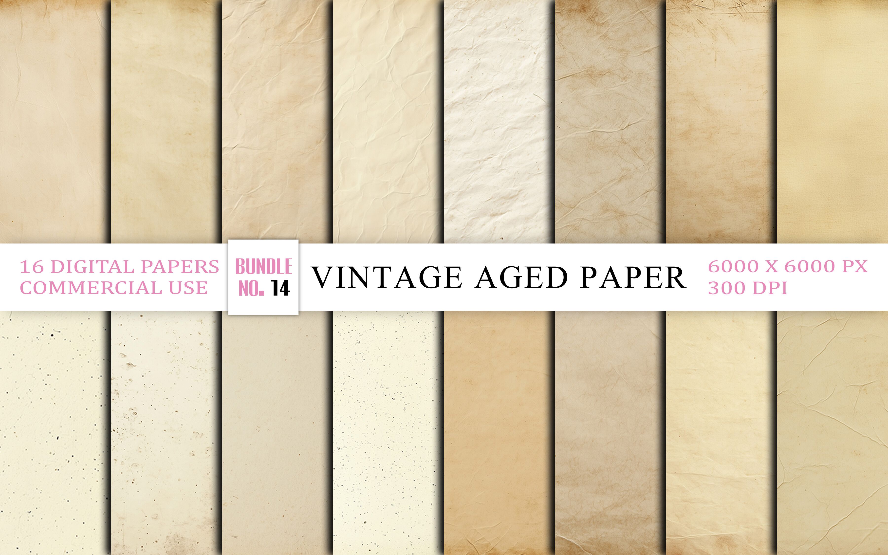 Vintage Aged Paper Background Textures